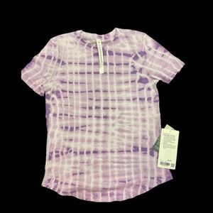 Lululemon NWT Purple/White Tie dye Love Crew